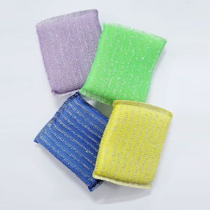 BI Spons Cuci Piring Warna Warni Spon Sponge Sabut Jaring Alat Dishwashing Dapur Masak Busa Serbaguna R1034