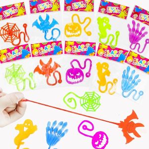 20 PCS Halloween Sticky Hands Party Favors Toys Gifts for ToddlersHalloween Treats Non Candy for KidsBoo Trick or Treat Basket Goodie Bag Stuffers FillersClassroom Prizes Trinket Decor for Boy Girl
