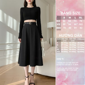 [Congaivn ] Chân váy xòe 8 mảnh rộng 26m dáng dài không kèm đai CVX8M-02 vải-FP47787 đẹp dày dặn