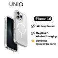 UNIQ Combat Luminous iPhone 16 Pro Max Case / 16 Pro / 16 Plus MagClick Charging Hybrid Phone Case. 