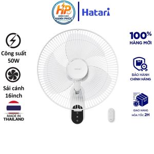 Quạt Treo Tường Thái Lan Hatari HT-W16R1 - Có Điều Khiển Từ Xa Hẹn Giờ 8H Động Cơ Bạc Đạn Siêu Bền - Hàng Chính Hãng