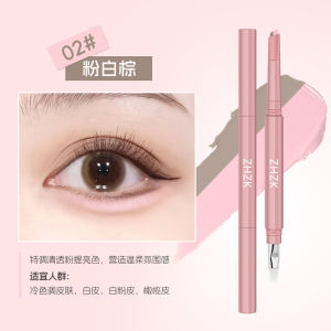 🤩Hot🤩ดินสอเขียนคิ้วสองหัว สองสี ให้ผลลัพธ์คิ้วสวยเป็นธรรมชาติดุจแม่ กันน้ำ กันเหงื่อ ด้านหนึ่งให้ความสว่าง อีกด้านให้สีอายแชโดว์ ใช้งานง่ายและติดทนนาน /ปากกาอายแชโดว์แบบ 2in1 คอนทราสต์ดับเบิ้ลปลายกันน้ำสร้างเงาและไฮไลท์ปากก