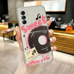 Phone Casing for Samsung A57 A37 A27 A17 A07 LTE 5G Fashion CD Pattern with Card Pocket Design Shockproof Clear Soft Silicone Case for Galaxy A37 5G A57 5G Phone Cover