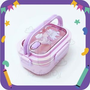 iSchoolDy Kids Cartoon Kuromi Spiderman Astronaut Dinosaur Food Container Kotak Makan Sekolah Lunch Box 儿童饭盒