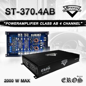 เพาเวอร์ 4CH STATUS รุ่น ST370.4 Class AB4ch 2000w ขยายขับด้วย มอสเฟส ขับเสียงกลาง เพาเวอร์รถยนต์ New2025