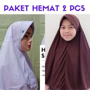 (paket 2pcs) Kerudung anak sekolah TK SD SMP SMA Kerudung Sekolah Terlaris Hijab Sekolah Murah Tk Sd Smp Sma terbaru 2023 kerudung anak murah
