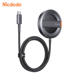 Mcdodo True 15W สำหรับ iPhone 15 14 13 12 11ที่ชาร์จแบบไร้สาย S พร้อมที่ชาร์จแบบไร้สายขายึดสมาร์ทโฟนเม้าส์ไร้สายบางเฉียบชาร์จเร็วแท่นชาร์จพัดลมพกพา