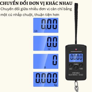 Cân Điện Tử Cầm Tay Weigheng WH-A01 – LCD Rõ Nét Đổi Đơn Vị Tải Trọng 50Kg Sai Số 10g Tiện Dụng