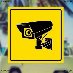 [COD] WANGJIA 10pcs Safety Camera Pattern Motorcycle Stickers Waterproof For Fuel Tank Scooter DIY Car Window Bumper Warning Vinyl Decals