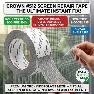 Self Adhesive Mosquito Net Repair Patch Window Screen Tape Door Curtain Mesh Fix Strong Adhesive No Tools Easy Install Waterproof Mosquito Proof DIY Screen Mesh Patch