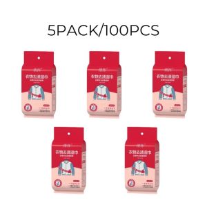 20pcs Disposable Clothing Cleaning Wet Wipes No Washing Needed Emergency Stain Remover for Down Jacket Leather Coat