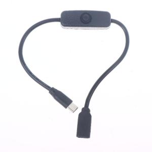 Canhtq 1ชิ้นสายต่อขยาย4A ตัวผู้และตัวเมียชนิดกระแสสูงแบบสากลพร้อมสายไฟเปิด ปิดสวิตช์ชนิด-C