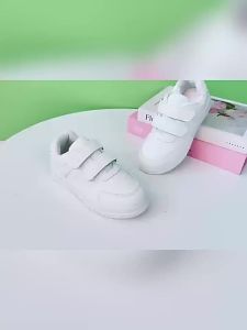 FE2024 Spring New Childrens Breathable White Shoes Spring and Summer Boys and Girls Casual Board Shoes Primary School Students White Sneaker