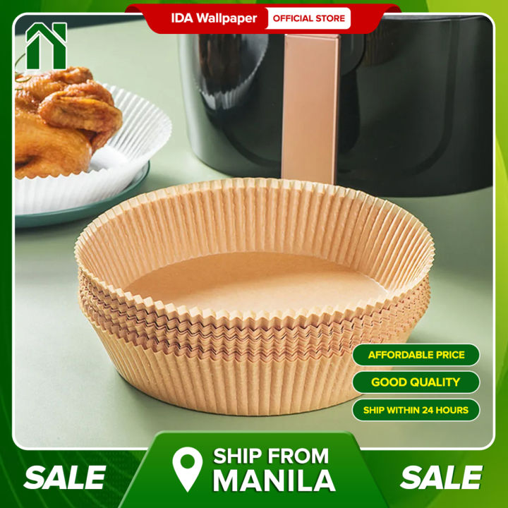 Ida Paper IDA 50pcs Disposable Paper Air Fryer Non-Stick Liner Baking Parchment ...