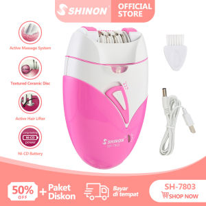 SHINON SH-7803 Epilator Pencabut Bulu Elektrik / Pencabut Bulu Ketiak Wanita Mini Epilator Portabel Rambut Alat Cukur Listrik Tanpa Rasa Sakit Pencukur Rambut