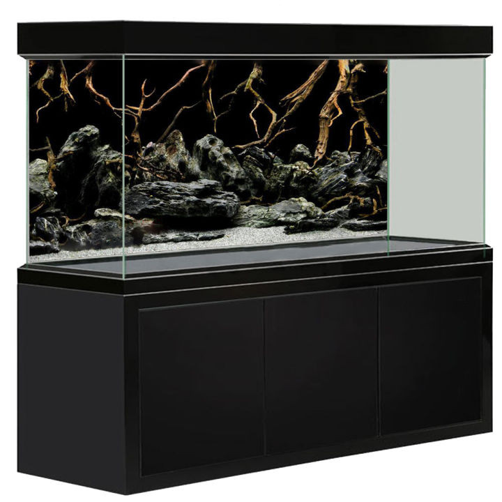 Aquarium 3d Background Sticker Fish Tank Wallpaper Decoration HD Forest
