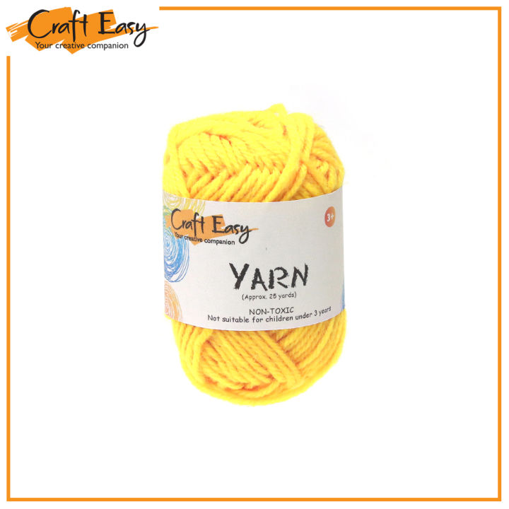 Craft Easy Yarn Roll (Yellow) 25 yards