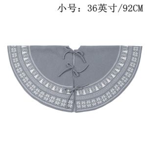 92cm Váy cây thông Noel thảm cây thông Giáng sinh retro hình bông tuyết quà tặng trang trí ngày lễ