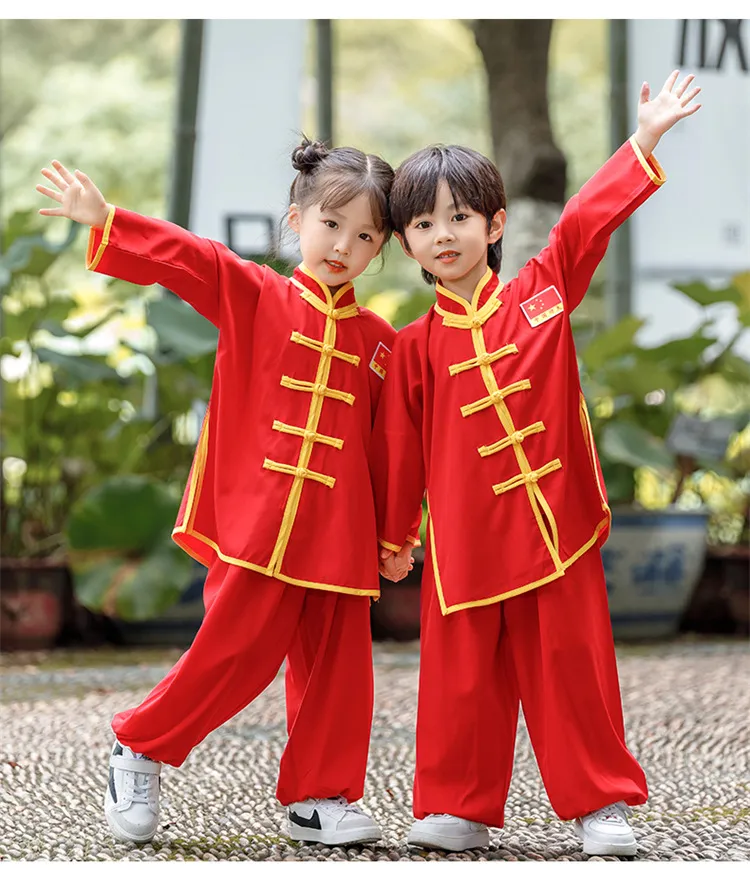 Rolanko Kids Chinese Traditional Kung Fu Outfit Tang Suit Boys