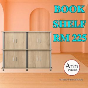 (PERABOT ANN) BOOKSHELF / STORAGE CABINET / 2 SHELF CABINET