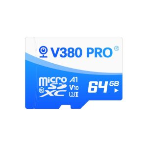 Tốc độ cao thẻ SD V380 Pro 16GB 32GB 64GB 128GB U3 thẻ TF cho CCTV hoặc thẻ nhớ máy ảnh tương thích với điện thoại di động