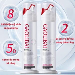 Gel Đánh Răng GAOLIBAI Probiotic 120g – Trắng Răng Khử Mùi Giảm Cao Răng Hơi Thở Thơm Mát