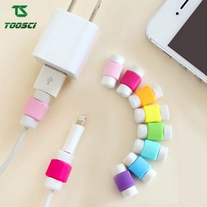 Toosci 1Pcs Colorful Cable Protector Data Line Cord Protector Protective Case Compatible With Cable Phone Charging Protector Saver Covers Earphone Wire IPhone Sleeve (Random Color)