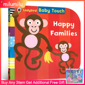 milu Original English Baby Touch: Happy Families Touch Book : Childrens Board Book