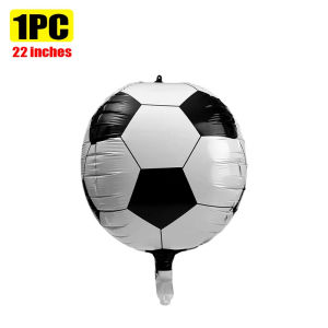 Dizoey 22Inch 4D Soccer Ball Foil Balloons Football Sport Boy Birthday Party Supplies for Kids Baby Shower Decoration Football Balloon