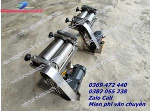Máy Cán Khô Mực Chạy Điện Inox  Máy Cán Khô Bò Cán Khô HEO Khô Cá Đuối Mềm Xốp 90w