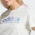 adidas ไลฟ์สไตล์ เสื้อยืด The Soft Side Linear ผู้หญิง สีเขียว IT1427. 