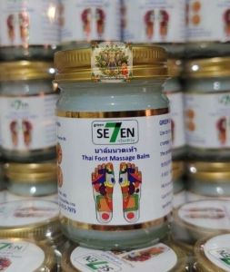 Authentic Thai Foot massage white balm Original Thailand herbal for reflexology 50g new