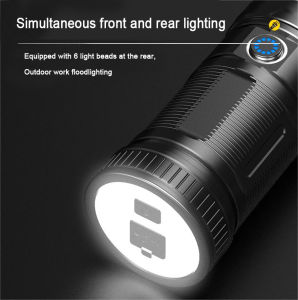 Ultra Bright LED Flashlight LED Big Battery Zoomable Flashlights High Lumens Outdoor Emergency Torch