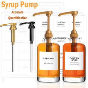 10ml Syrup Pump Sauce Dispenser Per Pump Free Pump Cover For Easy Starbucks Bottle Dispenser
