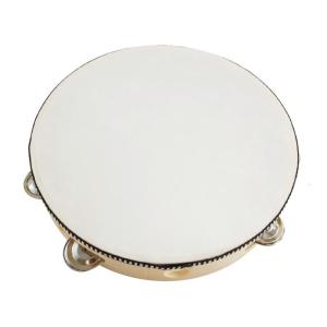 Tambourine Hand Held Drum Single Row Jingles Tambourines with Metal Bells Drum Hand Percussion for Adults Church Party