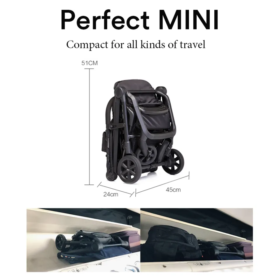 Easywalker Mini XS Stroller (newborn-15kg) Lightweight Travel