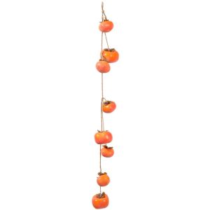 XYAX 80cm Quả hồng cầu mô phỏng 8 trái cây Màu cam Hồng cầu nhân tạo Trang trí nhà cửa Treo tường  dây chuyền Persimmon Trang trí trần