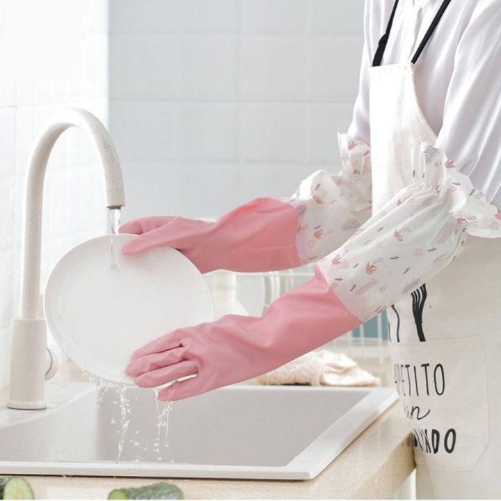 ETERNA Eco-Friendly Kitchen Gloves - Natural Latex, Excellent Grip, Size L (2.12 Oz) - View #3