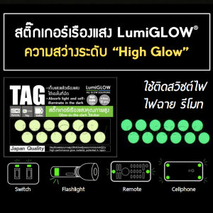 สติ๊กเกอร์เรืองแสง LumiGLOW High-glow Tag (แบบวงกลม)