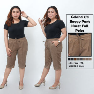 Celana jumbo full karet polos / baggy pant jumbo / celana pendek