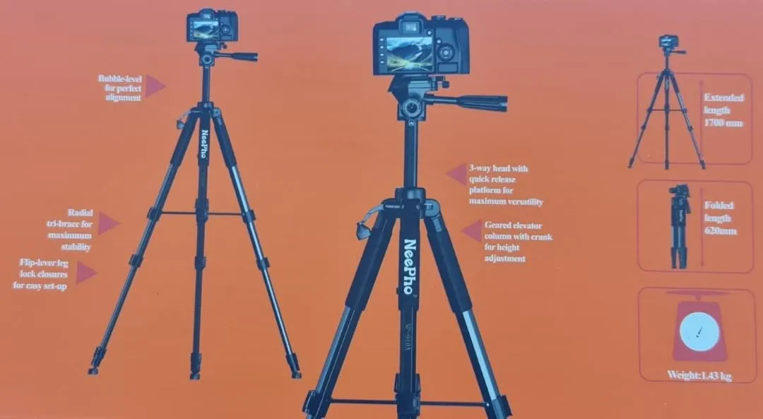 Neepho NP910A 2100mm Professional Tripod description image 2