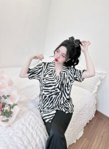 Đồ bộ pijama nữsize 40kg đến 75kg lụa xước ánh kim bộ đồ ngủ nữ 5CE hàng may kĩFREESIZE VÀ BIGSIZESIZE ĐẠI