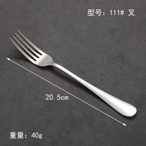 304 stainless steel tableware fork spoon knife knife spoon and fork set Dessert Spoon Knife and Spoon Knife and Fork Spoon Knife and Spoon Set 3-piece set of silver stainless steel tableware Thick Knife Setableware