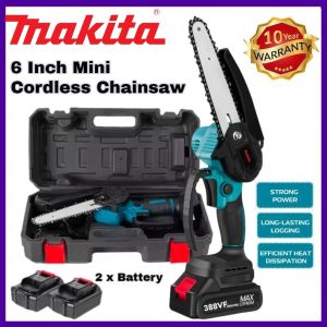 Original Makita Chainsaw Battery Mini Chainsaw Gergaji Pokok Mesin Potong Kayu Gergaji Elektrik Saw 电锯 7777