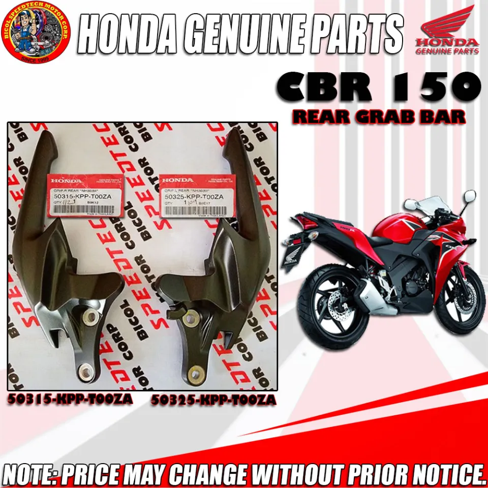 CBR150 REAR GRAB BAR (HPI) (Genuine: 50325-KPP-T00ZA 50315-KPP