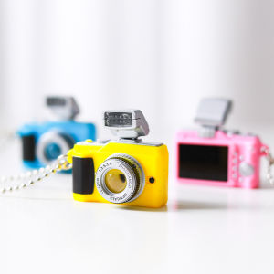 Camera 3D Pendant Photographer Charm Necklaces Keychain Bag Pandent Necklace Boy Girl Fashion Party Collarbone Chain Jewelry