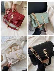 TAS SELEMPANG WANITA TALI RANTAI MODEL TERBARU KEKINIAN ( Bayar Di Tempat } Tas Dompet Wanita Dewasa Tas Tangan Wanita High Quality Leather Tas Handbag Kulit Wanita Tas Wanita Remaja