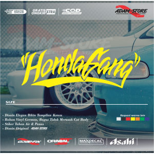 HG01 sticker honda gang sticker mobil honda stiker cutting stiker adam store