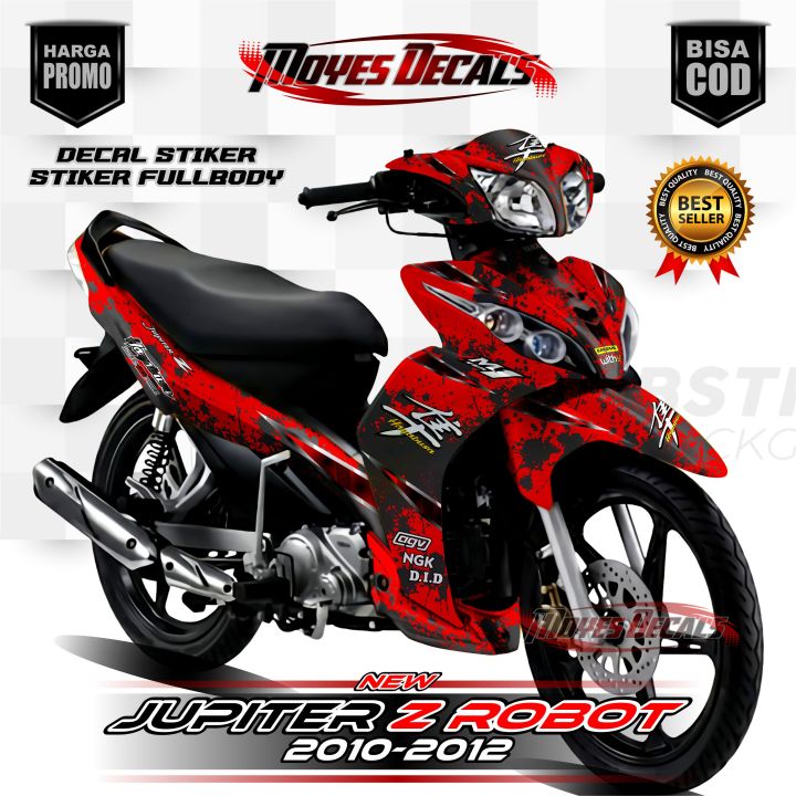 stiker new jupiter z robot 2011 hitam