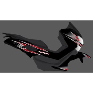 Stiker Striping NMAX 155 Old Custom Racing - Striping Transparan NMAX 155 Old Variasi Race - SNX-UV - GSI